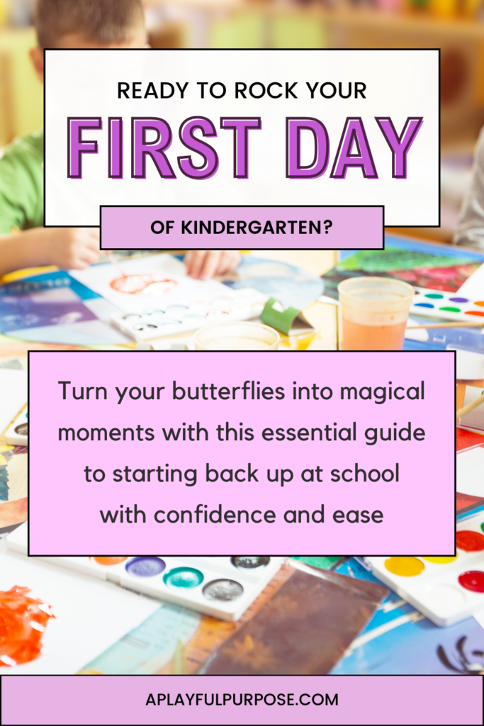 Ready to rock your first day of kindergarten? 