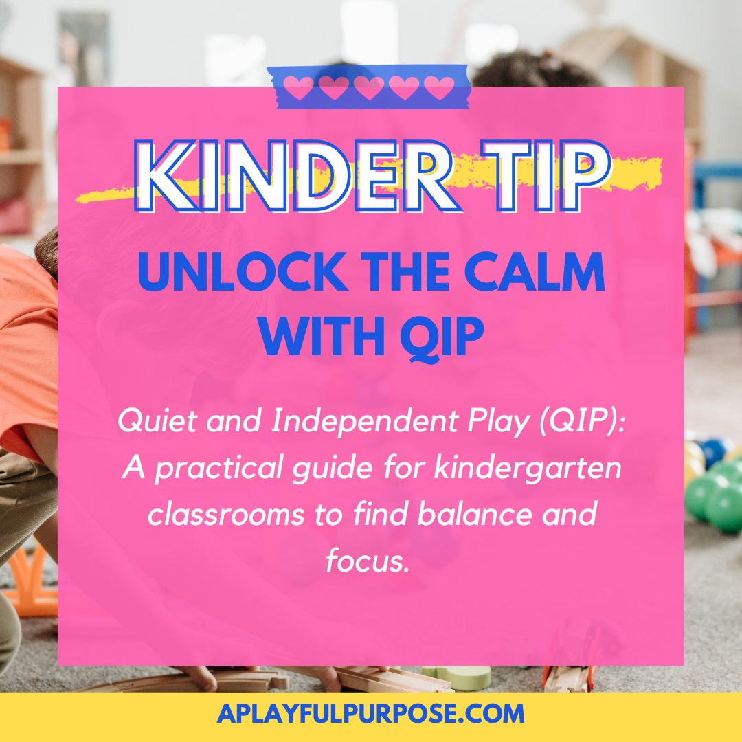 unlock the calm in kindergarten using quiet and independent play